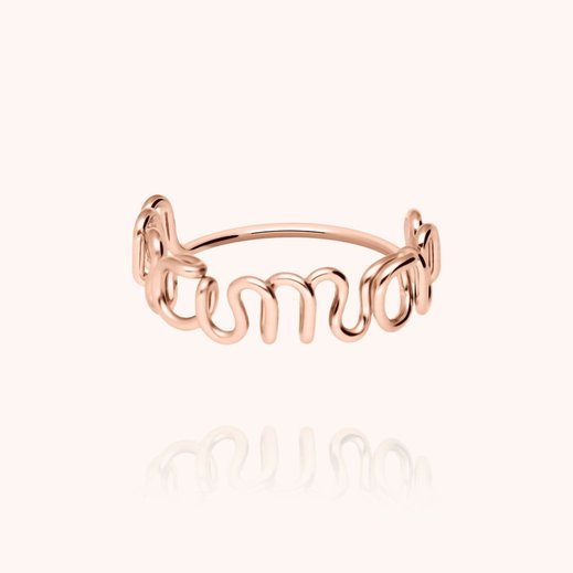 Atelier Paulin Bague Originale Maman Or Rose 60 On sale on