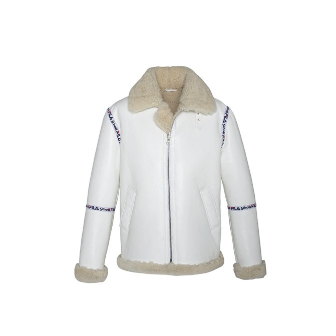 Schott Blouson Aviateur Schott X Fila Blanc On sale on Choose