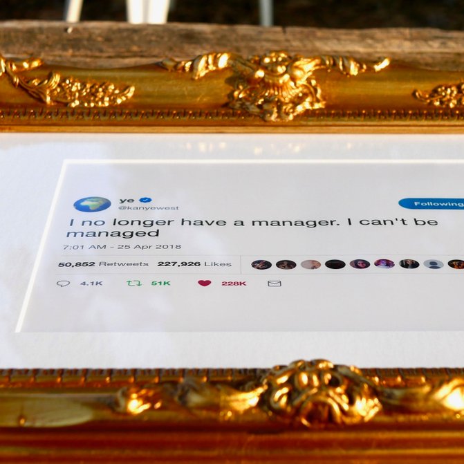 Framed Tweets - Tyler The Creator - Cyber Bullying (71x86cm) | On sale ...