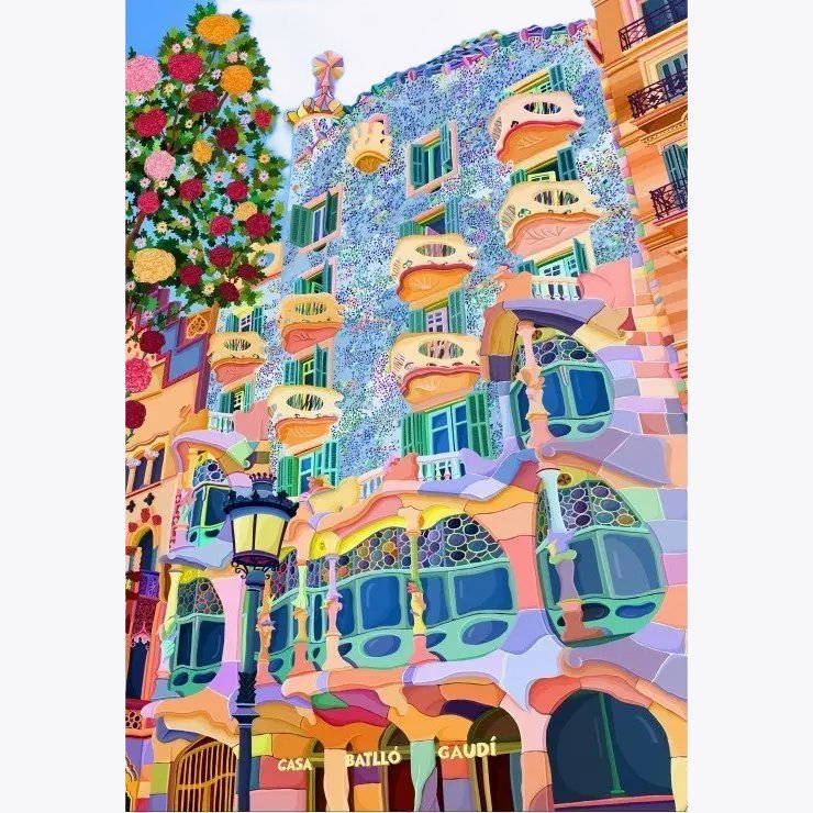 Puzzle 1000 Pièces - Magnifique Barcelone (Pieces & Peace)