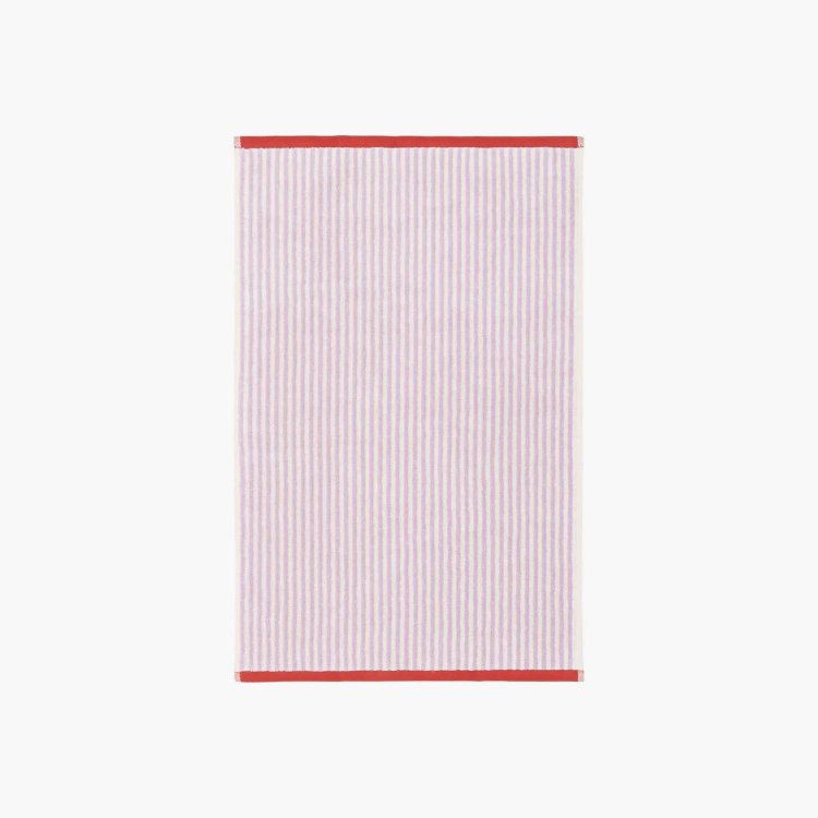 Serviette de Toilette Gobo - Lilas Pastel Rayures Fines