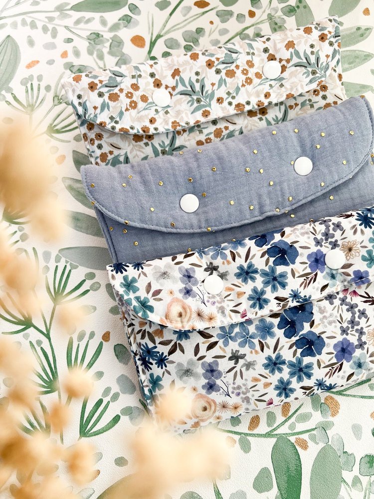 Étui à Lunettes - Coloris au Choix - Double Gaze Écrue