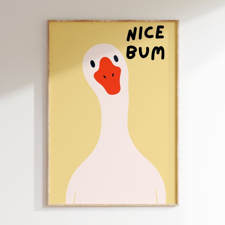 Affiche - Nice Bum - A4 (21 cm x 29,7 cm)