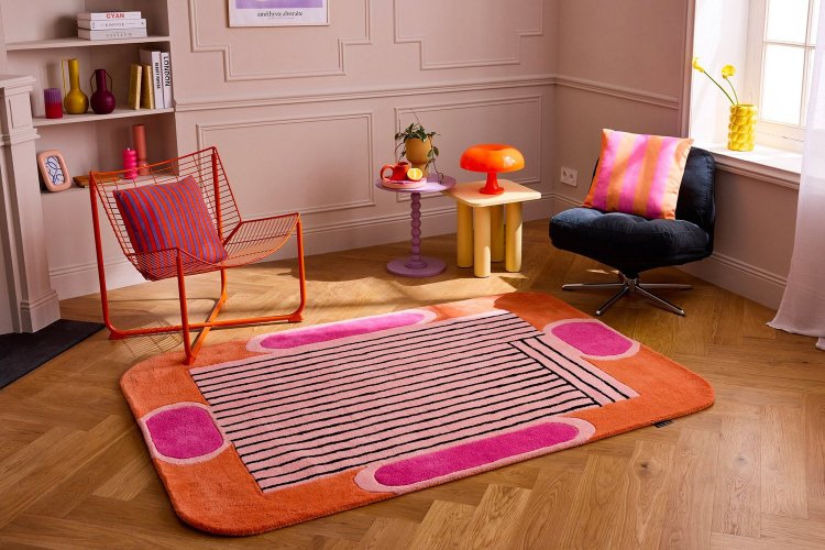 Tapis Nuage Sucre 1037 en Précommande - Orange